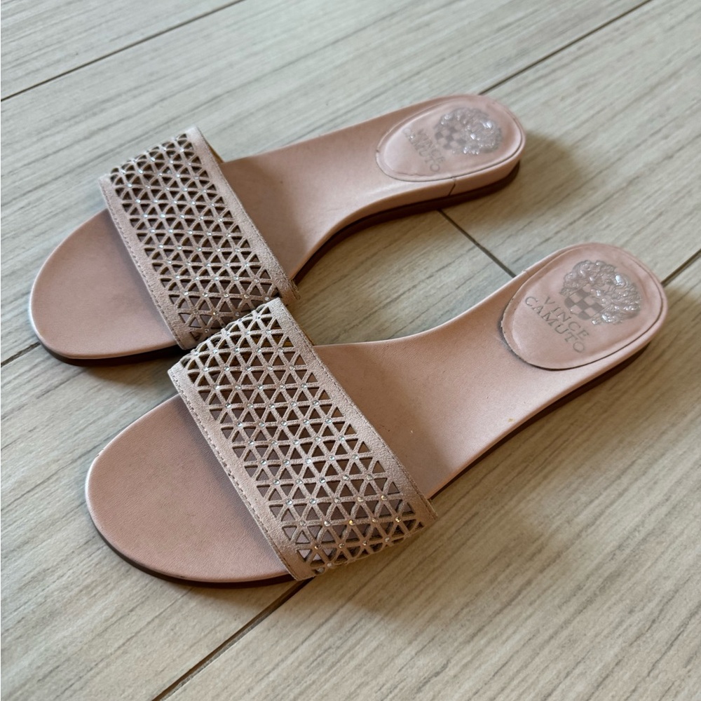 Vince Camuto Women's Pink Blush Slide Sandals